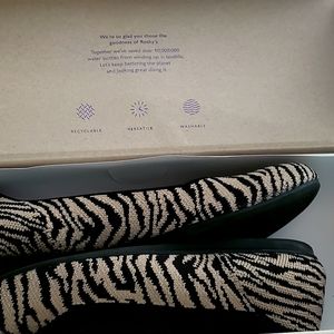 Authentic EUC ROTHY'S ZEBRA FLATS